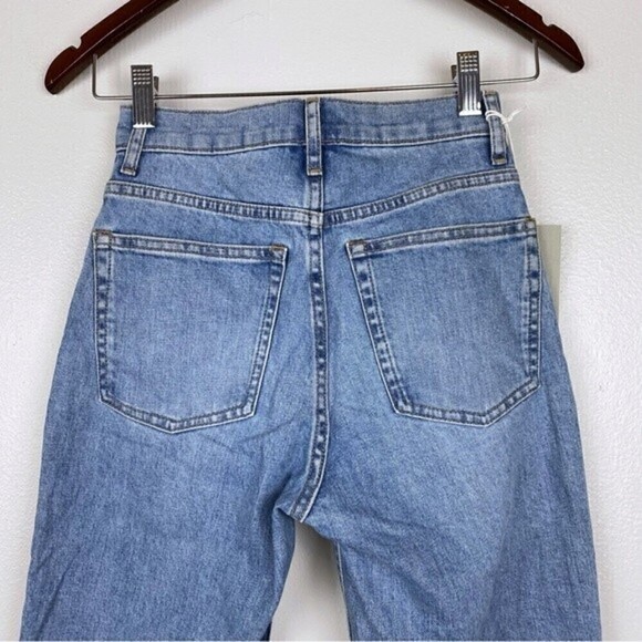 Everlane Cheeky Straight Leg Crop Jeans Sky Blue Size 23 NWT - Picture 7 of 11